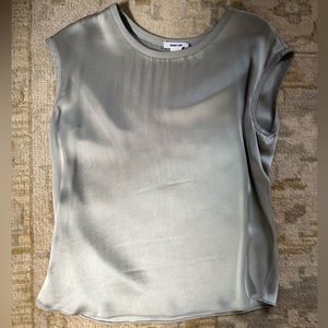 Silver Silk Helmut Lang Blouse